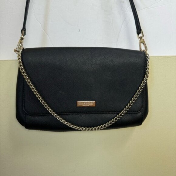 Kate Spade Greer Laurel Way Leather Crossbody Shoulder Convert Bag Chain Strap - Picture 5 of 16